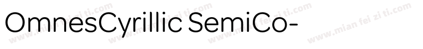 OmnesCyrillic SemiCo字体转换